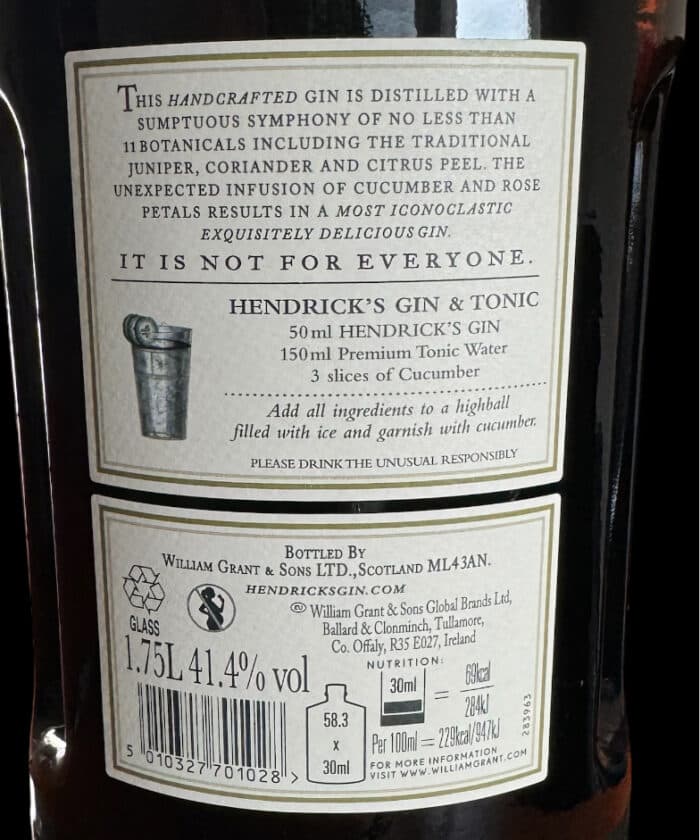 Gin HENDRICK 'S  - 1,75 L – Image 4